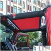 Outros acessórios interiores Carro malha pára-sol telhado sol net para jeep wrangler yj tj jk jku jl jlu 1987- 2/4door drop delivery mobiles dhrzf