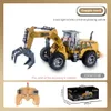 Auto elettrica RC per bambini telecomandata a sei canali Escavatore Bulldozer Carrello elevatore Veicolo di ingegneria giocattolo 231021