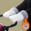 Piezas de cochecito a prueba de viento, guantes de mano, manguito térmico de invierno para cochecitos de bebé Gft