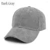 Ball Caps Men Fashion Corduroy Baseball Cap Women Spring Summer Embroidery Hat Vacation Outdoor Sports Adjustable Sun