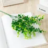 Decorative Flowers Eucalyptus Artificial Greenery Fake Dusty Stems Branches For Bouquet Filler Farmhouse Kitchen Room Hanging Planter Table