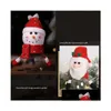 Dekoracje świąteczne plastikowe cukierki jar świąteczny motyw świąteczny małe torby na prezent pudełko rzemiosła domowe dekoracje domowe ogród gestywe imprezę su dhgfe