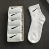 Männer Socke Sportsocken Premium Mode Damen Baumwolle Klassischer Buchstabe Atmungsaktiv 100% reine Baumwolle Schwarz Weiß Basketball Fußball Outdoor B0Ey #