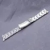 Ремешки для часов 19 мм, ремешок для часов, серебряный полированный полый браслет в стиле устрицы с загнутым концом для 5 SNXS73 75 77 79 80 81 SNFF05 SNXG47 231020
