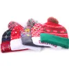 Christmas Hat Fashion For Kids And Adults New LED Christmas Knitted Hat Flanging Ball American Warm Decorative Hat With Light