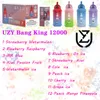 Fu Original Uzy Bang King 12000 Puff 12000 Vapes jetables Pen E Cigarette 0/2/3/5