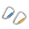 Carabiners automatisk låsning 25kn aluminium Carabiner Rock Climbing D-Shape Buckle For Yoga Hammock Camping Handing Outdoor Sports 231021