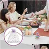 Present Wrap Gift Wrap 100pcs Mesh Design DString Bags MTI-Funktionell godis Packing Bag Party Organza Home Garden Festive Party Supplies DHJA7