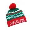Christmas Hat Fashion For Kids And Adults New Christmas Knitted Hat Short Plush Santa Claus Hat Colorful Glow Knitted Wool Hat