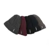 Chapéus de borda larga balde kunems inverno para homens moda gorros de malha bonnets veludo manter bonés quentes casual pai chapéu macio boné cachecol crânios gorras 231020