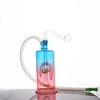 Colorful Glass Oil Burner Bong Hookah 10mm Joint Smoking Water Pipes with Thick Pyrex Clear Heady Recycler Dab Rig Hand Bongs with Male Glass Oil Burner Pipe Dhl Free