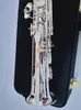 All-Silver Original 992 Structure Drop B-Key Professional Treble Saxophone Shell Gold-Plated Button Professional-Tone Sax