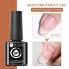 Nagellack ur socker 7 ml armering gelfunktion tjock bas topprock transparent blöt av uv led konstmanikyr 231020