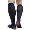 Herrstrumpor Sexig Softy Mens Dress Suit Knee High Stocking Lingerie Business Funny Formal Over Calf Long Tube Sox Sox