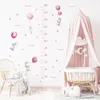 Autocollants muraux ours mignon mesure de la hauteur, autocollant mural pour chambres d'enfants, garçons et filles, décoration de chambre de bébé, tableau de croissance, papier peint 231020