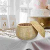 Dinnerware Sets Storage Set Basket Lid Small Snack Containers Wicker Fruit Bamboo Weaving Multi-function