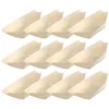 Dinnerware Sets 200 Pcs Disposable Wooden Boat Serving Platters Plates French Fries Sushi Tray Container Bowl Bamboo Bowls