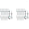 Lustre de cristal lustre de cristal 48 pcs prismas pingentes conjunto 38 mm claro lágrima cristais de gelo peças substituição luzes lightin dh8fj