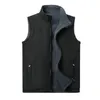 Men's Vests Wholesale winter softshell jacket polar fleece vest men 100% polyester windproof softshell vest men black fleece vestr Plus Siz 231020
