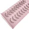 False Eyelashes 2023 Manga Lashes 10 Pairs 3D Clear Band Natural Look Wispy Mink Fluffy Cat Eye Pack Fake