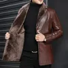 Cuir homme Faux cuir AYUNSUE veste en cuir véritable hommes manteau en peau de mouton pour hommes veste hiver grande taille mouton peau de mouton véritable manteaux de fourrure JLK17759 KJ1209 231020