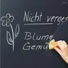 Väggklistermärken 45 200 cm svarta tavlan klistermärke Erasable PVC Graffiti Blackboard multifunktion avtagbar svart dekal