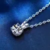 Naszyjniki wisiorek Aifafa prawdziwy 2 Naszyjnik dla kobiet Najwyższa jakość S925 Srebrna szyja łańcuch biżuterii Pass Test Diamond 231020
