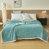 Conjuntos de cama Cor Sólida Fluffy Plush Throw Cobertor Confortável Macio Adulto Cama Colcha Inverno Quente Linho Colcha para Sofá Quarto 231020