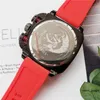 Relojes de lujo para hombre movimiento de cuarzo todo el dial funciona edición de moda correa de silicona hombres deporte reloj militar diseñador reloj impermeable con caja original