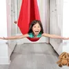 Mobília de acampamento crianças algodão ao ar livre indoor swing hammock para abraçar até sensorial criança terapia macio pacote elástico gota constante