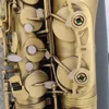 Matte Oryginalny 54 Model od jednego do jednego struktury BB Profesjonalny saksofon Saksofon Retro Antyczne miedziane miedziane saksofonowe instrument jazzowy 01