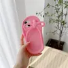 Cell Phone Cases Cute flip-flops pink 3D Case For iphone 14 13 12 Mini 11 Pro XS Max XR X SE20 6S 6 7 8 Plus Plain Soft silicone kids Cover 231021