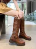 Bottes WTEMPO femmes hiver sur les talons du genou qualité daim longue confort carré Botines Mujer cuissardes Botas