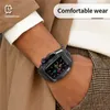 علبة مراقبة المعادن الرياضية في الهواء الطلق لـ Apple iWatch S7 S8 45mm 44mm 3 في 1 قذيفة فولاذ مزدحمة واقية مع تراجع حار