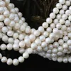 Cuentas de perlas blancas cultivadas en agua dulce naturales de 8-9mm sueltas para la fabricación de joyas que se ajustan a Diy collar pulsera mujer 15 pulgadas B1326