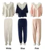 Zweiteilige Damenhose, 1 Set, Herbst-Winter-Damen-Pyjama-Set aus Samt. Spitzenoberteile, lange Hose. Vintage-Pyjama-Set im spanischen Stil für Damen und Mädchen. Home-Nachtwäsche 231021