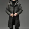 メンズベスト冬のホワイトダックダウンジャケットメンフード付きロングコート厚い暖かいファッションメンズブランドパーカープラスサイズ5xl xfewsddcg 231020