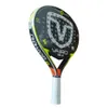 Raquetas de squash Raqueta de tenis de pádel de fibra de carbono 3K Cubierta de bolsa de raqueta de paleta de cara suave EVA Banda para el sudor VAIRO 91 Grueso 38 mm Peso 375 g 231020