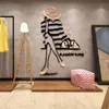 Wall Stickers arrival Fashion Girl Acrylic 3d Wall Stickers for Cloakroom Fitting Room Theme Decals Living Room Home Decor 231020