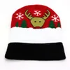 Рождественская шапка, модная для детей и взрослых, горячие продажи, жаккардовые шерстяные шапки с фланцами из лося для мужчин и женщин осенью и зимой, уличная изоляционная вязаная шапка, тренд