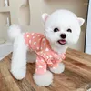 Abbigliamento per cani Vestiti per cuccioli Autunno Amore Camicia elasticizzata Gatto Piccolo Teddy Pet Schnauzer Bichon Hiromi Primavera