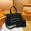 Hot Sale Women Handbag 2 Piece/Set stora kapacitet axelväskor högkvalitativa pu läderväskor damer vilda väskor säck 2-stycke uppsättning #kc06