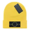 Bonnet Mens Beanie Hat Nytt cappello märke mode stickade sten hattar män kvinnor tjock ull cap höst och vinter mössor solid färg ö skalle caps a5