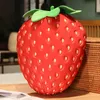 Oreiller Imitation fraise, jouet en peluche mignon, coussin de fruits pour fille, vente en gros