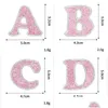 Sewing Notions A-Z English Rhinestone Letteres Applique On Clothes Bags Iron Accessories Diy Name 50Mm Drop Delivery