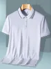 メンズカジュアルシャツ夏の通気性コットンメンポロシャツ