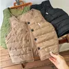 Barn Waistcoat pojkar jackor flicka vinter rockar klassisk brev väst bomullskläder baby tonåring kläder ytterkläder barn kläder kappa jacka cardigans weskit