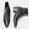 Gai Dress Buty wysokie obcasy marki skórzane buty do kostek wygodne imprezyjne buty dla mężczyzn 231020