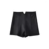 Women's Shorts Versatile And WOMENGAGA Easy To Wear Black Slim Fit High Waist Spicy Girls' Sexy Hip Lift Pants UQIP