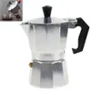 Moulins à café manuels Moka Pot Machine à café italienne expresso aluminium Geyser cafetière bouilloire Latte poêle classique café Barista accessoires 231021